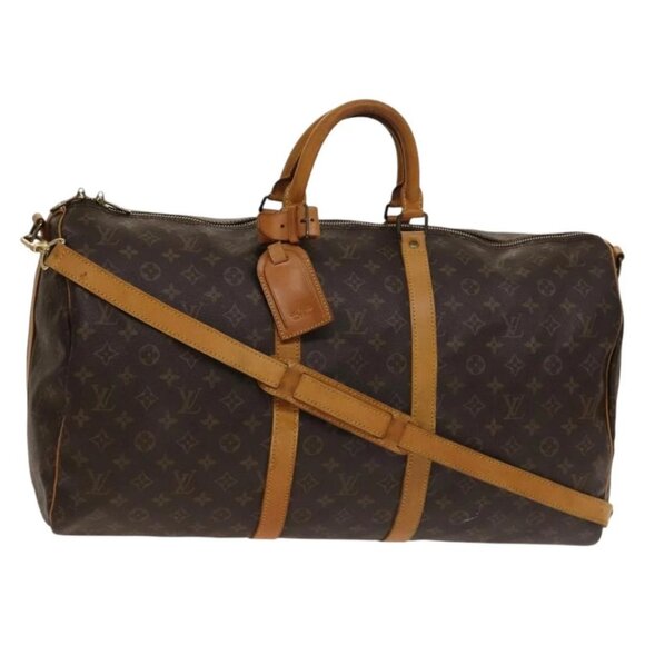 LOUIS VUITTON Monogram Keepall Bandouliere 55 Boston Bag - Picture 1 of 16